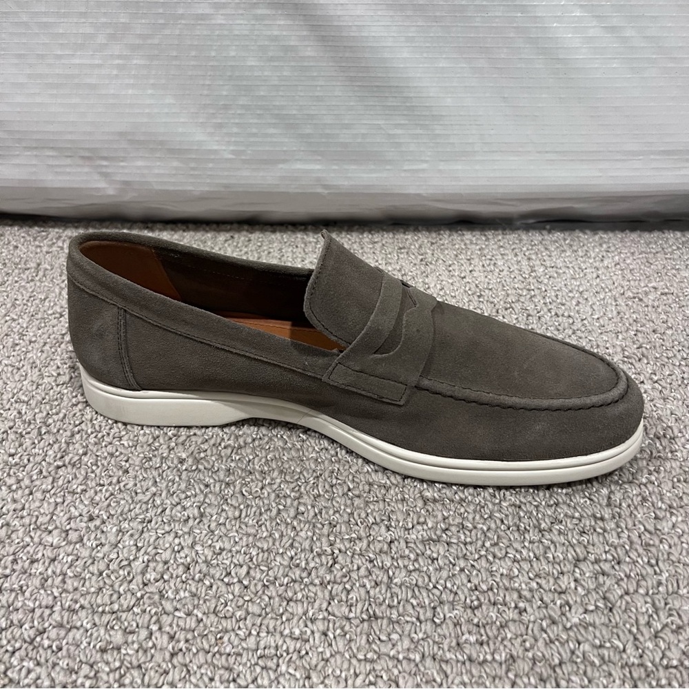 Rodd & Gunn Men Moana Loafer Shoes Size 12, 45 Green Gray Slip On Suede Leather - Picture 4 of 16